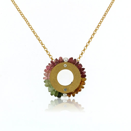 Mysterium Collection Vermeil Tourmaline Pendant