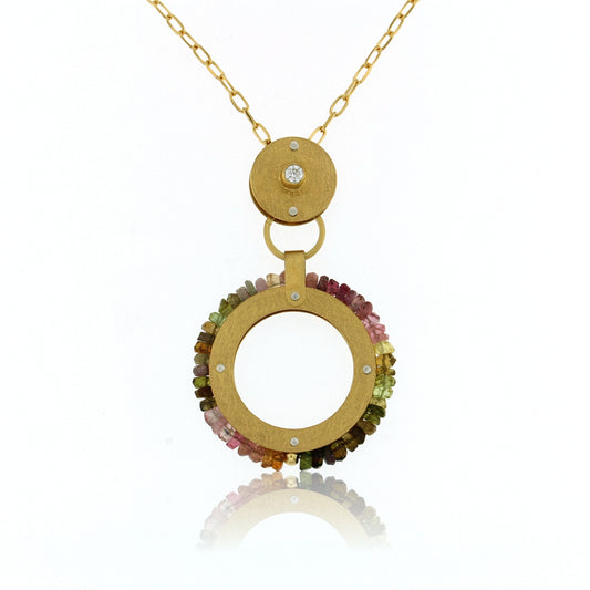 Mysterium Collection Vermeil Tourmaline Pendant