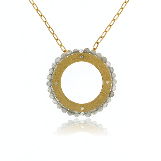 Mysterium Collection Vermeil Labradorite Pendant