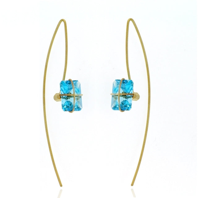 Mysterium Collection Sterling Vermeil Threader Earrings