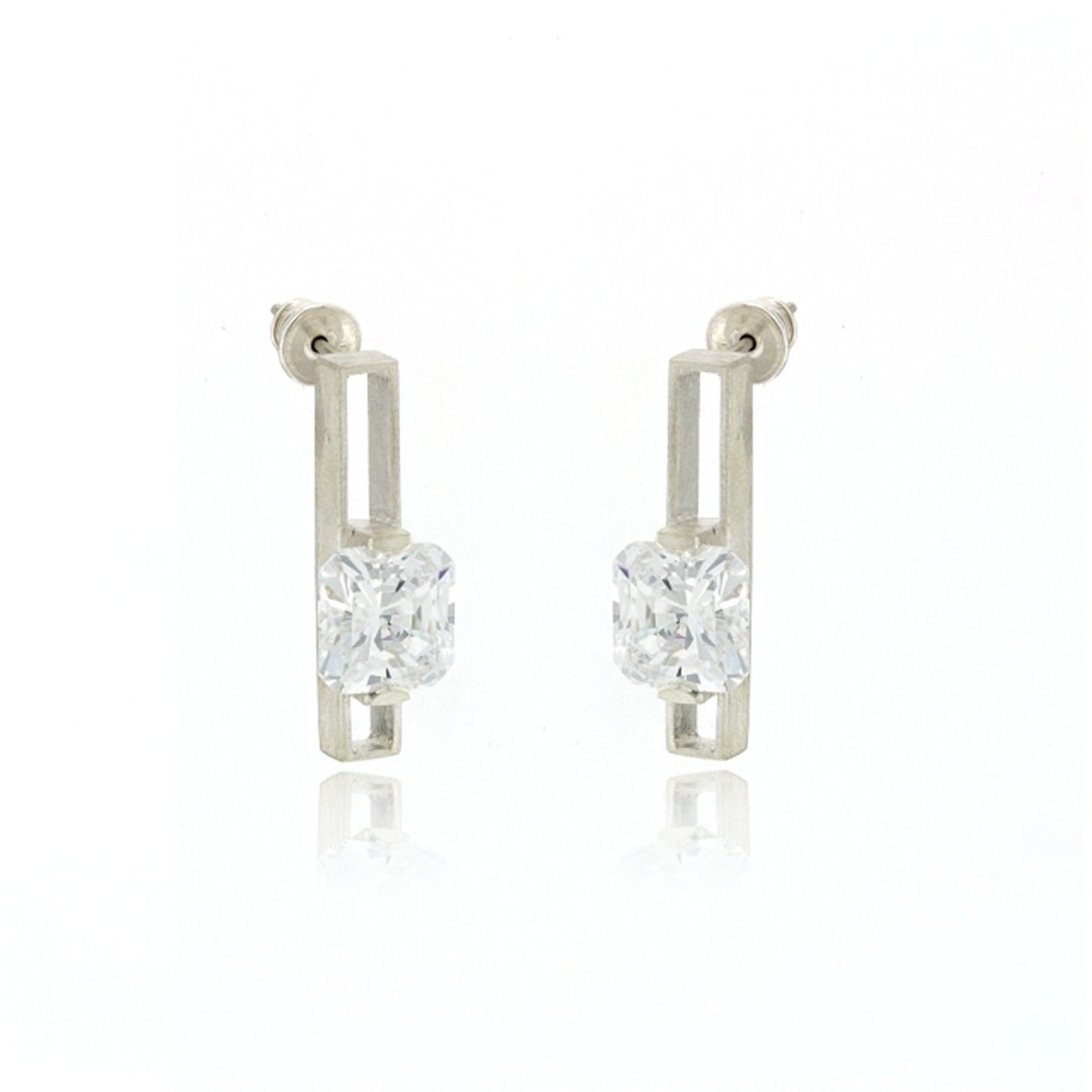 Mysterium Collection Sterling Rectangle Earrings