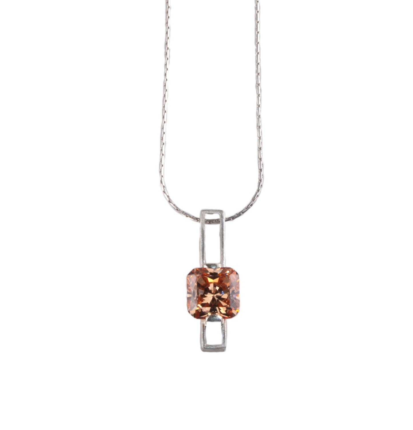 Mysterium Collection Cubic Zirconia Sterling Silver Pendant