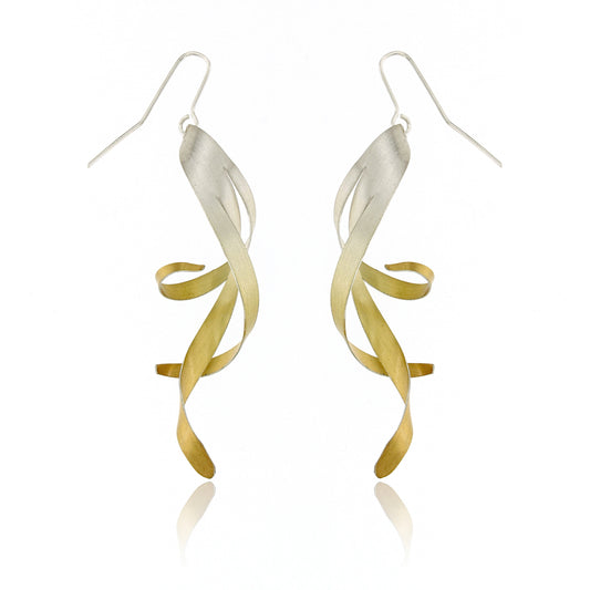 Mysterium Collection Sterling & Gold Twisted Earrings