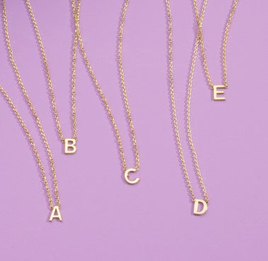 Phillip Gavriel Collection 14K Mini Initial "A" Necklace