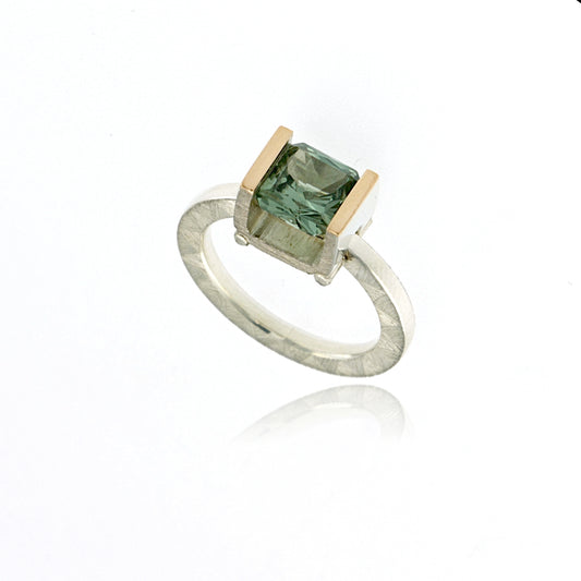 Mysterium Collection Sterling & 14k Green Spinel Ring