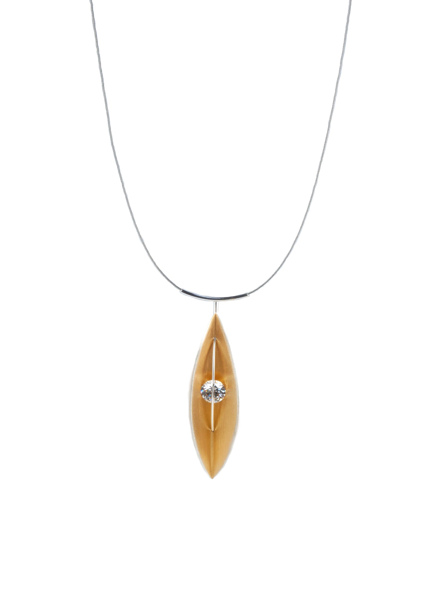 Mysterium Collection Vermeil Leaf Pendant