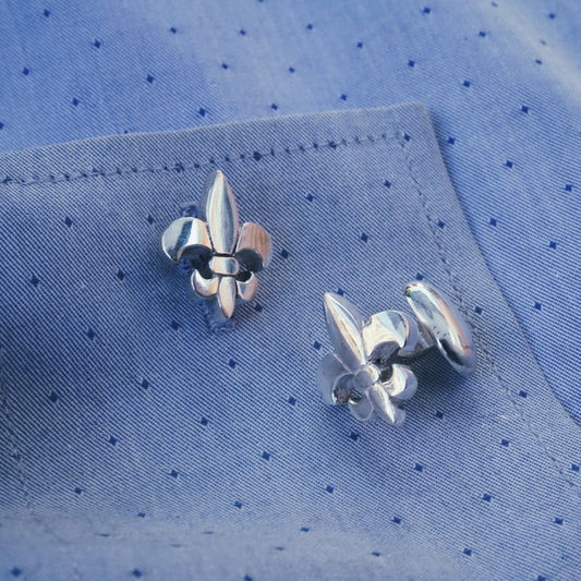 Tim & Mabel Royal Fleur de Lis Cufflinks