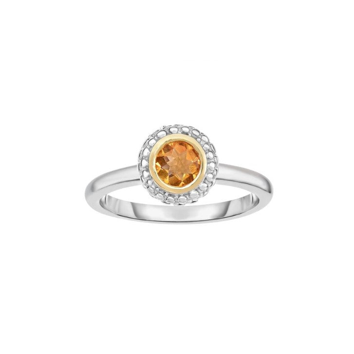 Phillip Gavriel Collection Sterling Silver & 18kt Citrine Ring