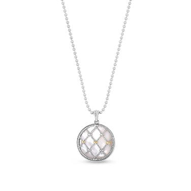 Phillip Gavriel Collection Sterling Silver & 18K Gold Mother of Pearl Pendant