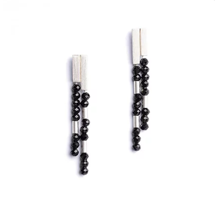 Bernd Wolf Collection "Yaneki" Black Spinel Earrings