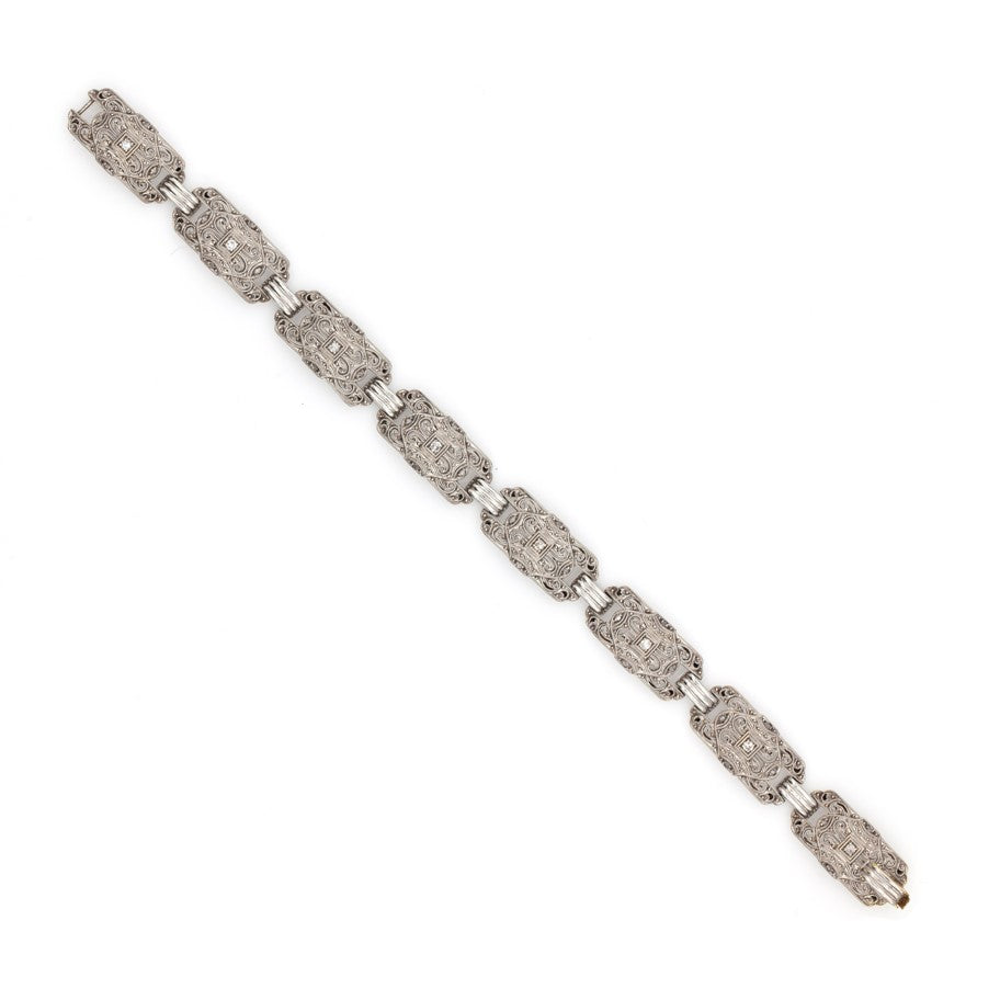Estate Collection Diamond Art Deco Bracelet