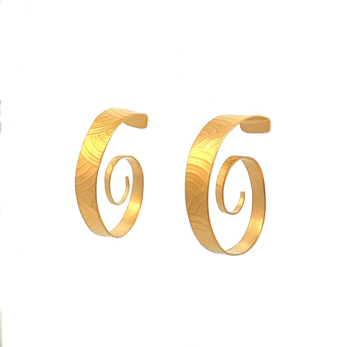 Vitrice McMurry Textured Hoop Earrings