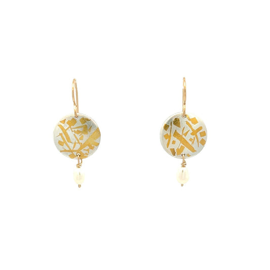 Vitrice McMurry 24K Gold & Sterling Keum-Boo Earrings