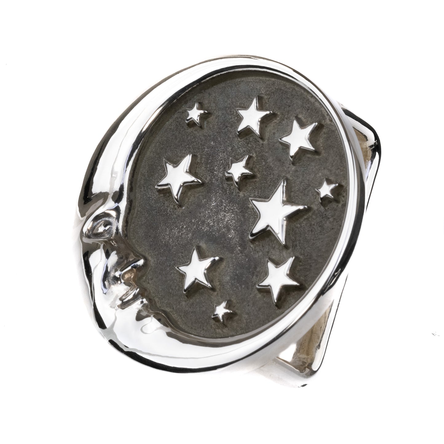 Tom Mathis Designs Sterling Silver Crescent Moon Belt Buckle
