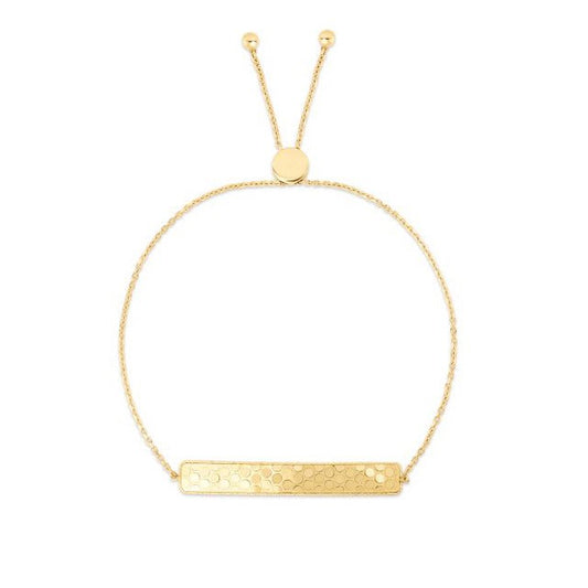 Phillip Gavriel Collection 14K Confetti Bar Adjustable Bolo Bracelet