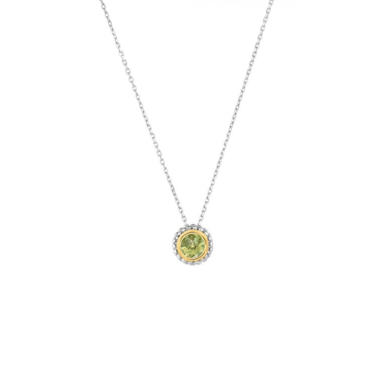 Phillip Gavriel Collection Sterling Silver & 18K Gold Peridot Pendant