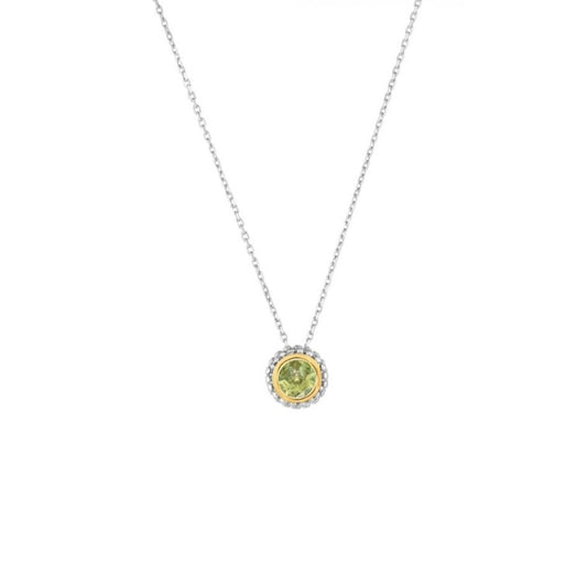 Phillip Gavriel Collection Sterling Silver & 18K Gold Peridot Pendant