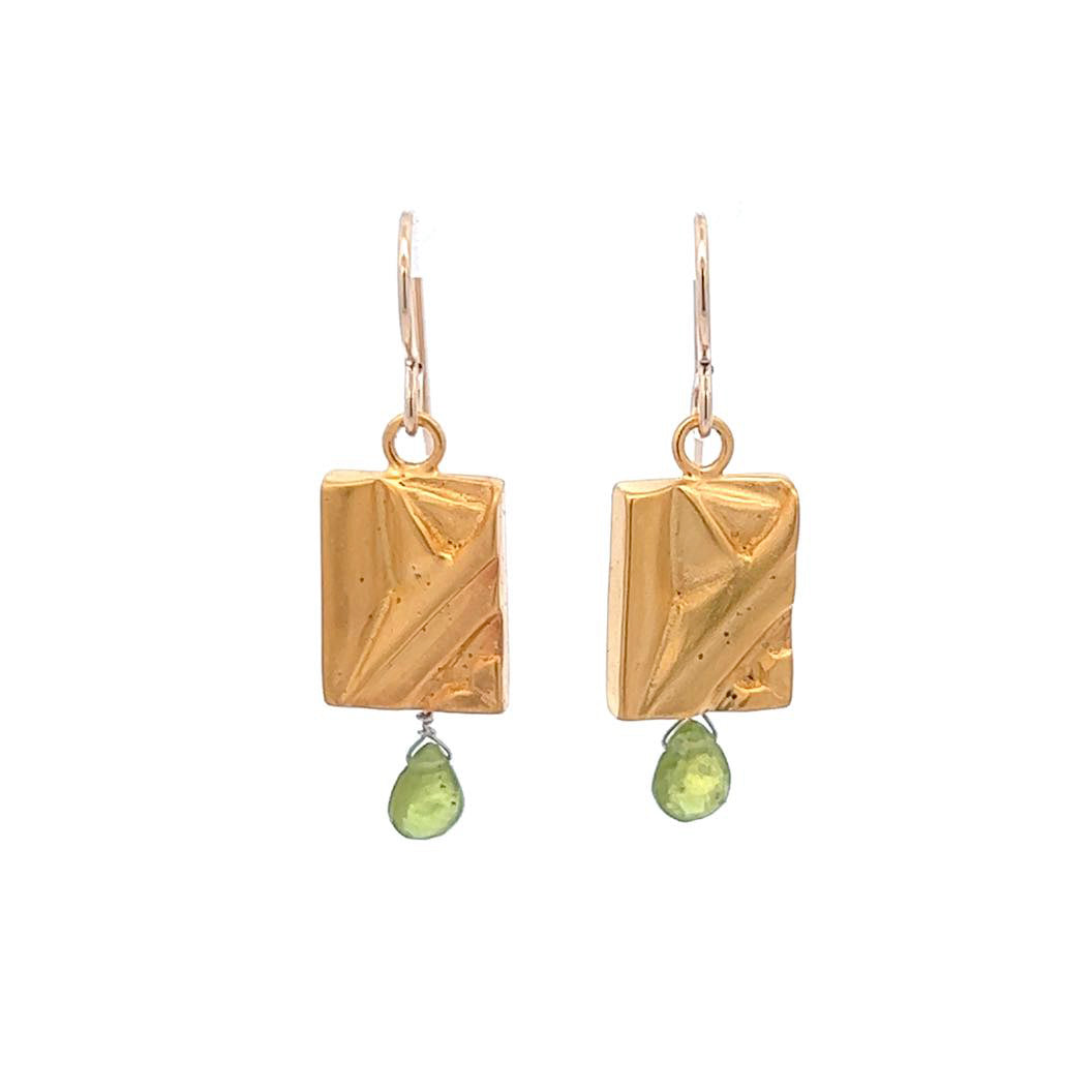 Vitrice McMurry Vermeil "Deco Column" Earrings