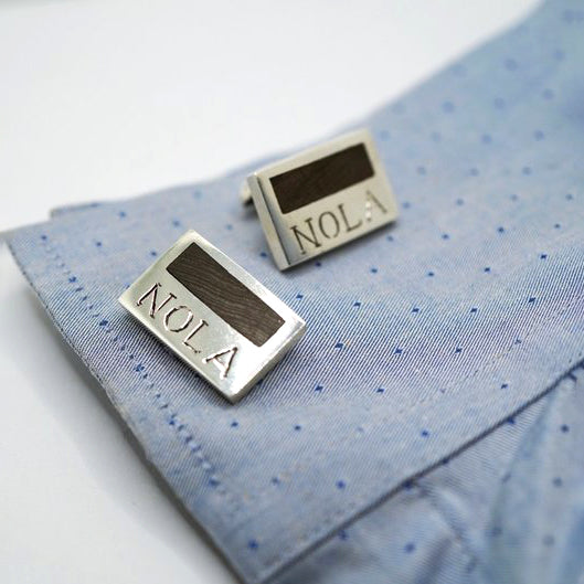 Tim & Mabel NOLA Cypress Cufflinks