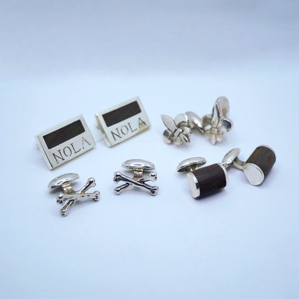 Tim & Mabel NOLA Cypress Cufflinks