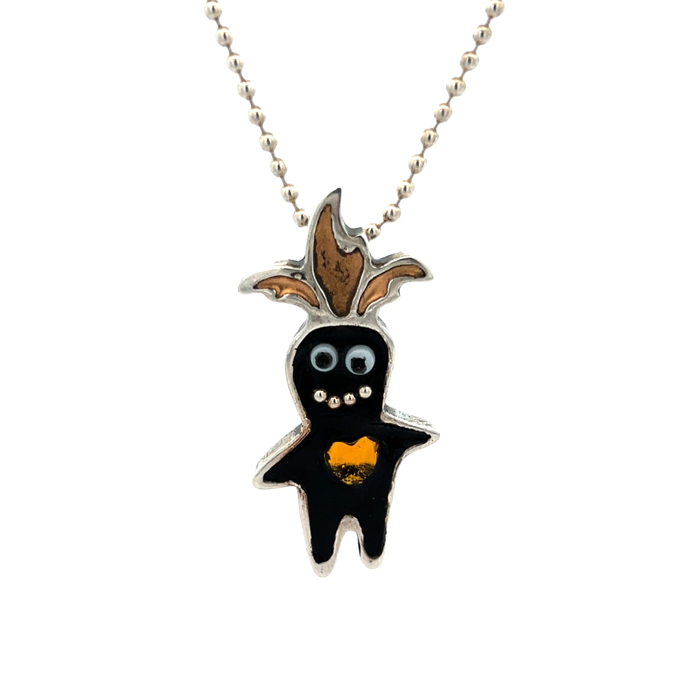 Molly McNamara Collection Black & Gold Voodoo Baby Necklace