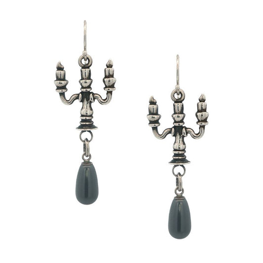 Molly McNamara Collection Black Pearl Candelabra Earrings