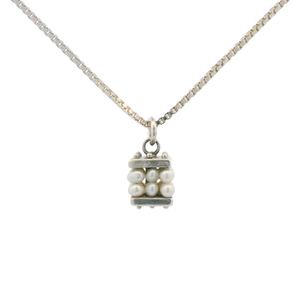 Molly McNamara Collection White Pearl Cubism Necklace