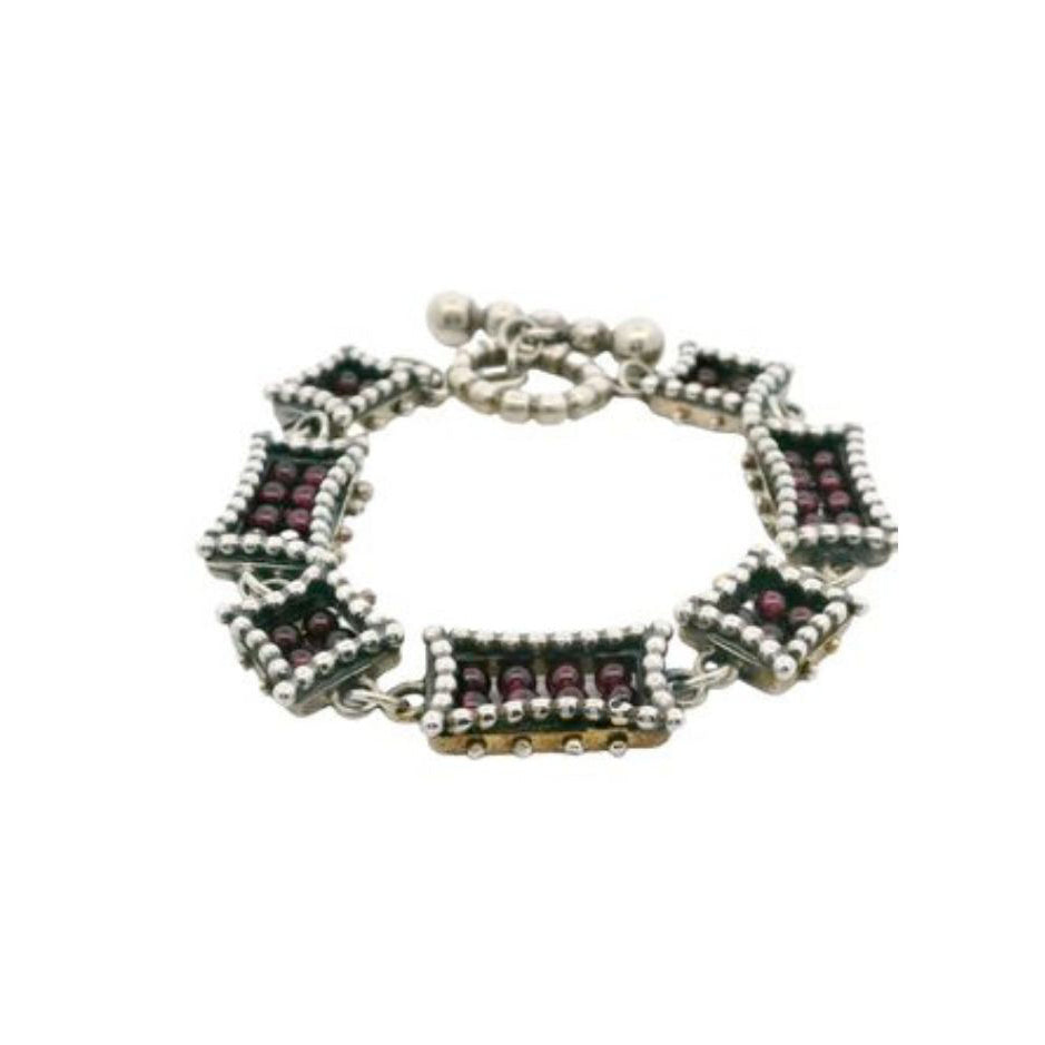 Molly McNamara Collection Garnet Tapestry Bracelet