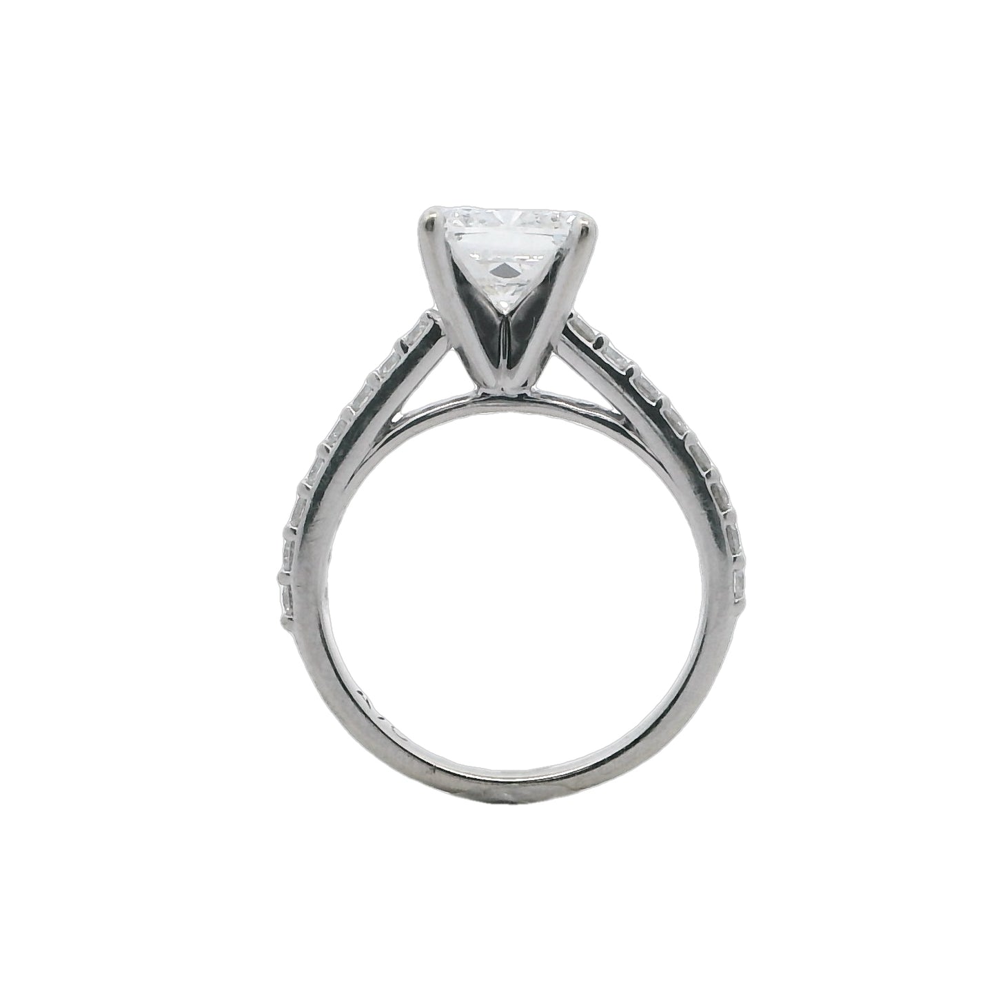 14K White Gold 2.20ct Diamond Engagement Ring