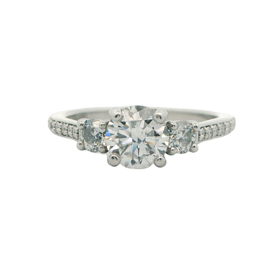 Platinum 1.01ct Diamond Engagement Ring