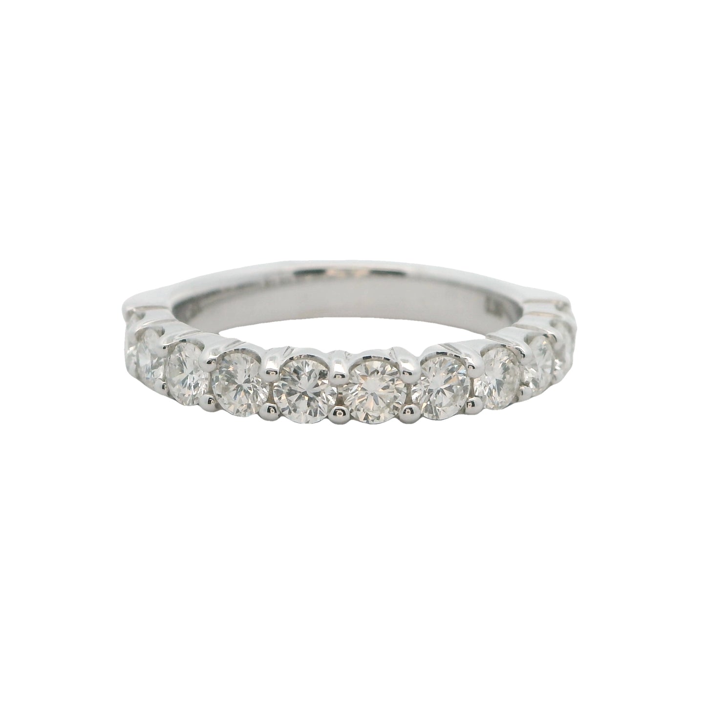 14K White Gold 1.0CtW Diamond Band