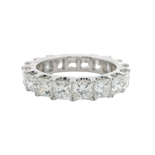 14K 5.10CT Square Cut Lab-Created Diamond Eternity Band