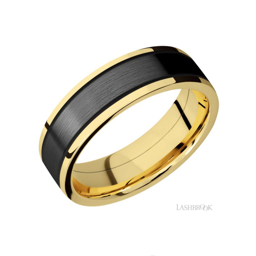 Lashbrook Designs Zirconium Wedding Band