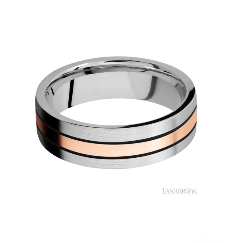 Lashbrook Designs Cobalt Chrome Wedding Band