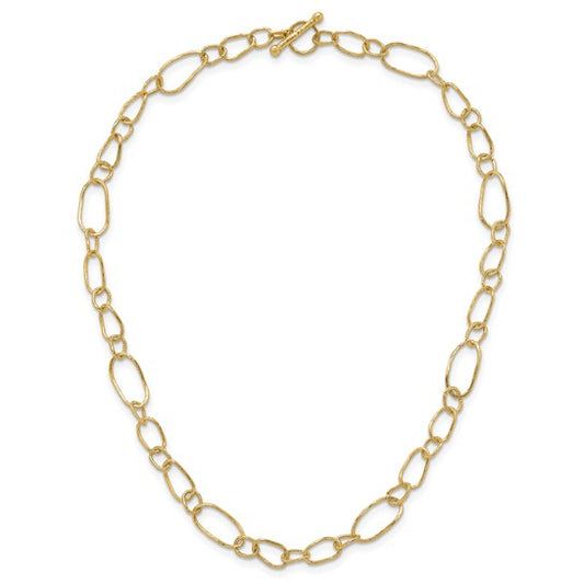 14K Gold Oval Link Necklace