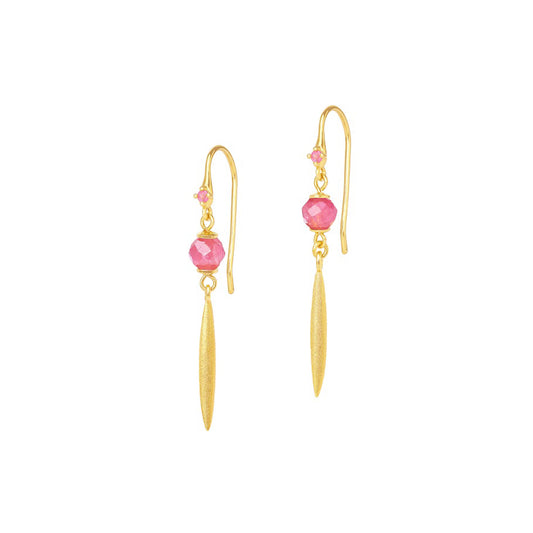 Bernd Wolf Collection "Fiscala" Pink Tourmaline Earrings