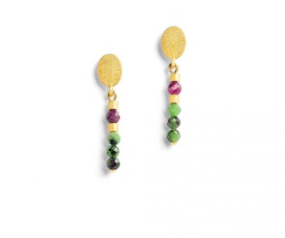 Bernd Wolf Collection "Steira" Ruby Zoisite Earrings