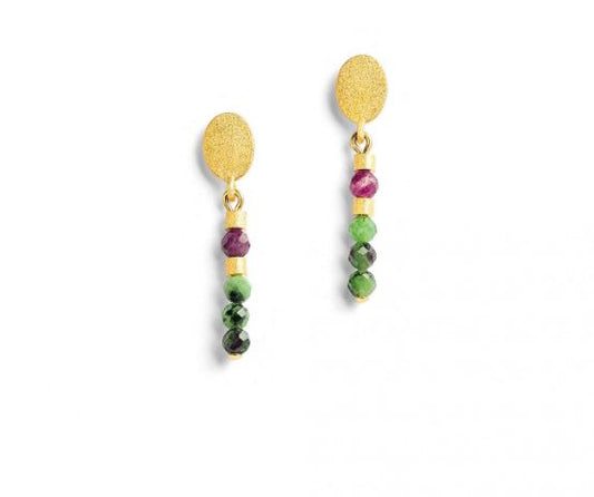 Bernd Wolf Collection "Steira" Ruby Zoisite Earrings