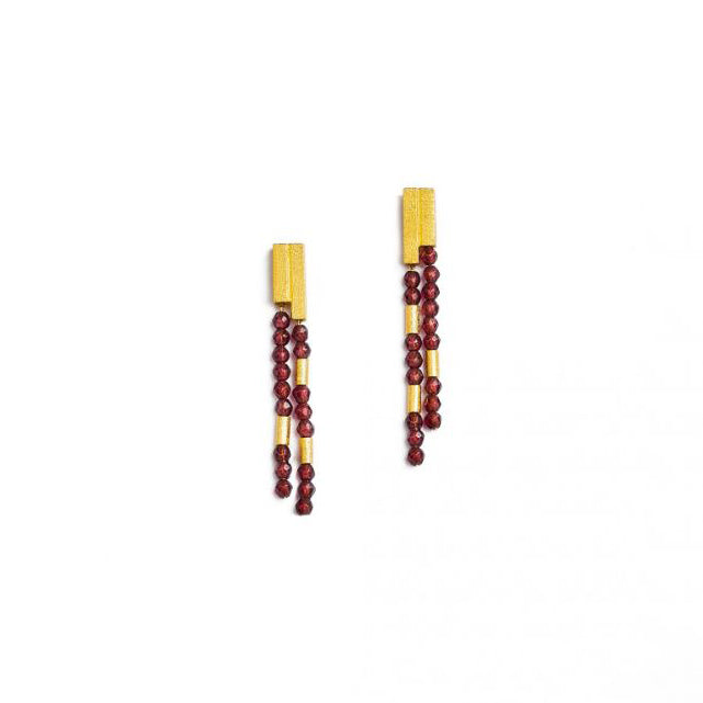 Bernd Wolf Collection "Yaneki" Garnet Earrings