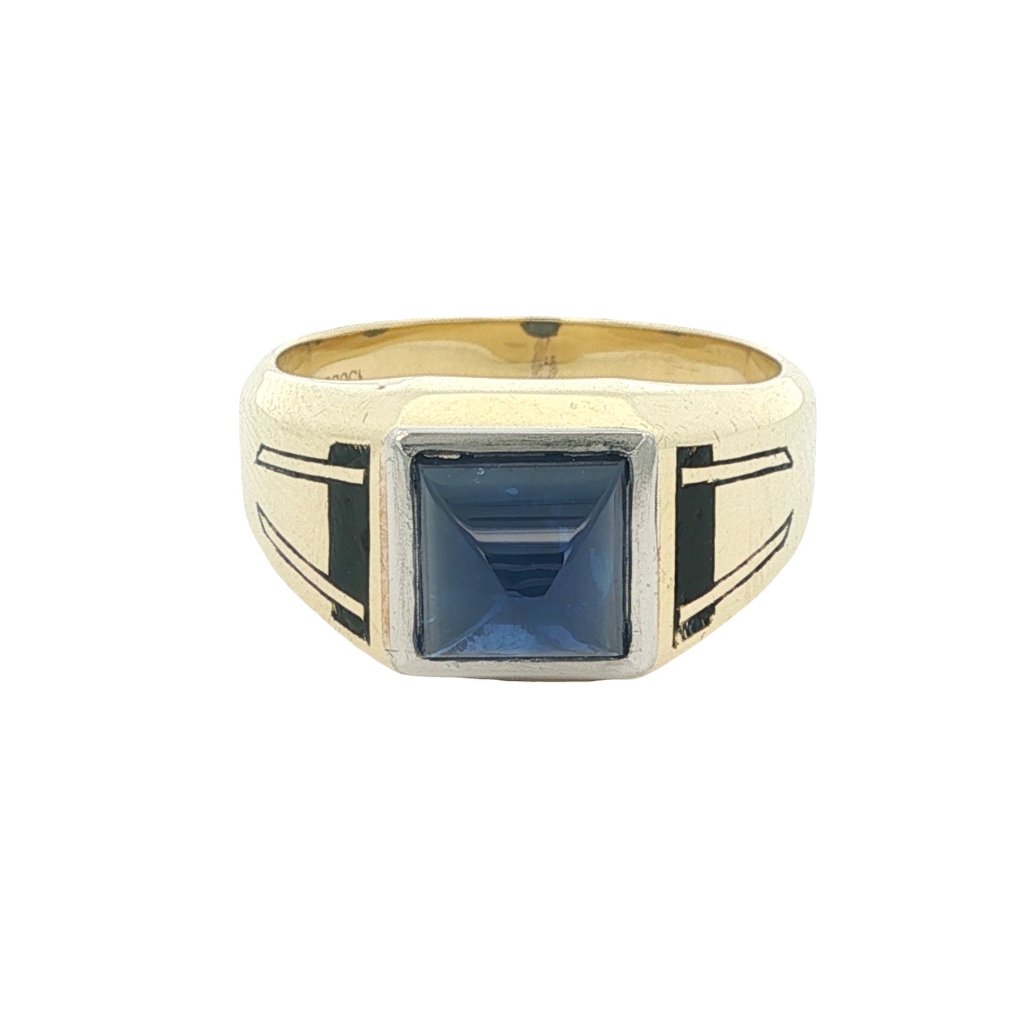 Estate Collection 1920's 5ct Cabochon Sapphire Men's Ring