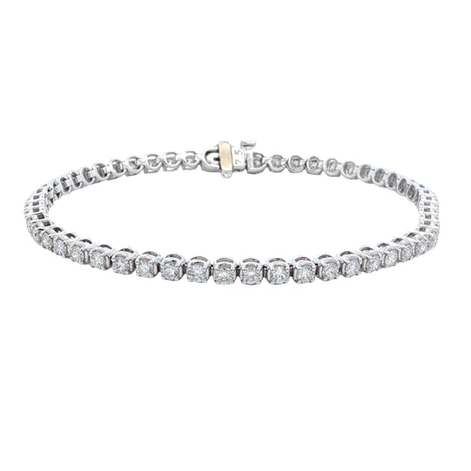 14K 3.20CT Lab-Created Diamond Tennis Bracelet