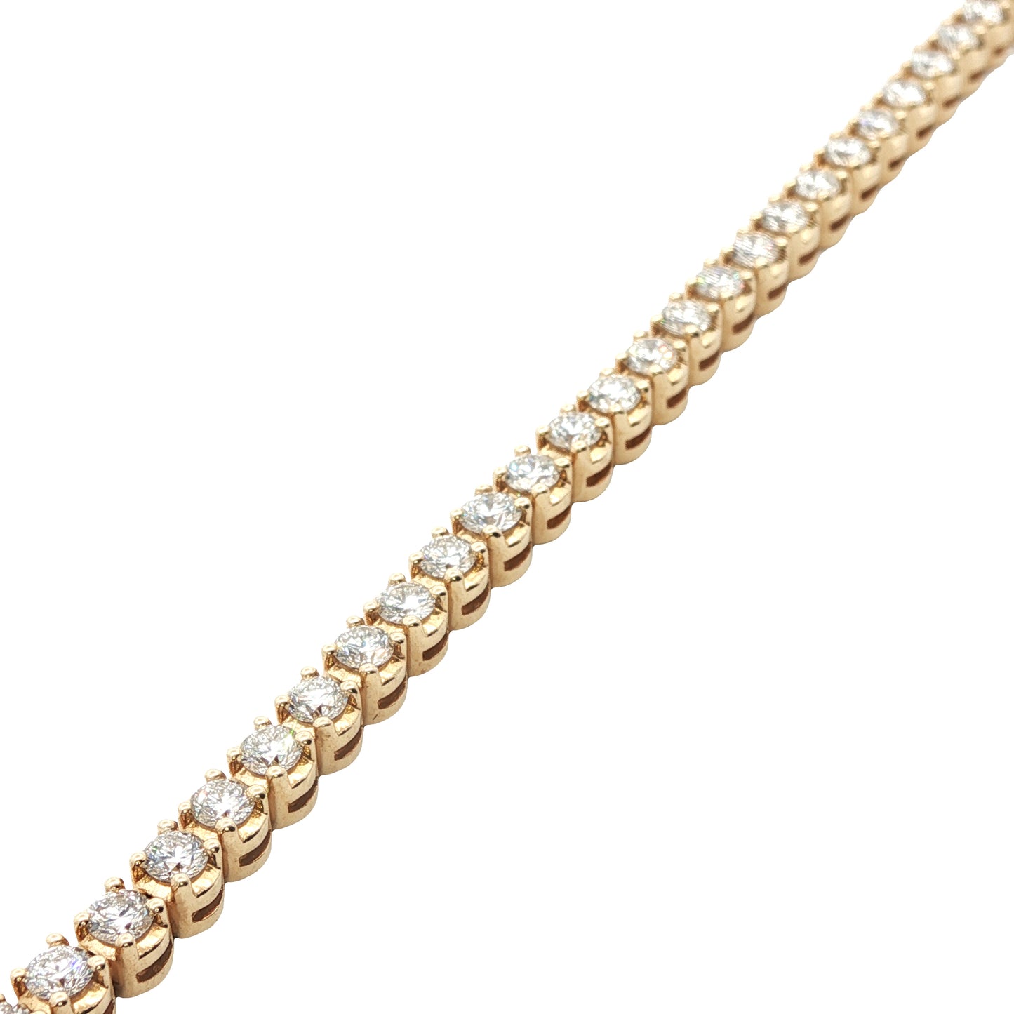 14K 4.0CT Lab-Created Diamond Tennis Bracelet