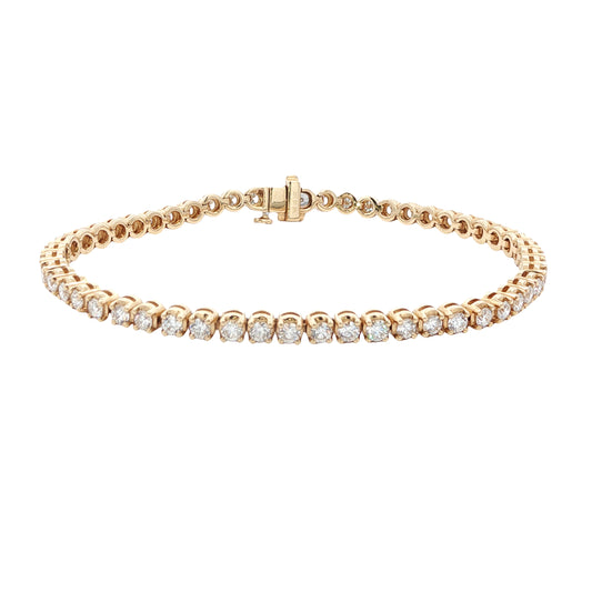 14K 4.0CT Lab-Created Diamond Tennis Bracelet