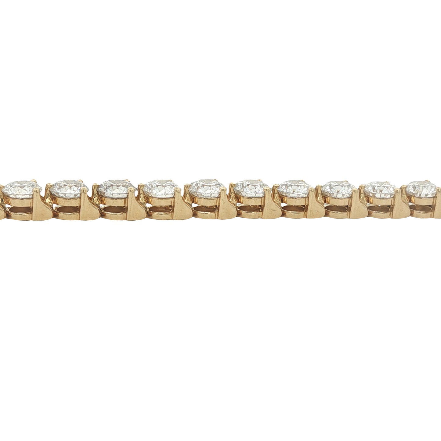 14K 10.65CT Lab-Created Diamond Tennis Bracelet