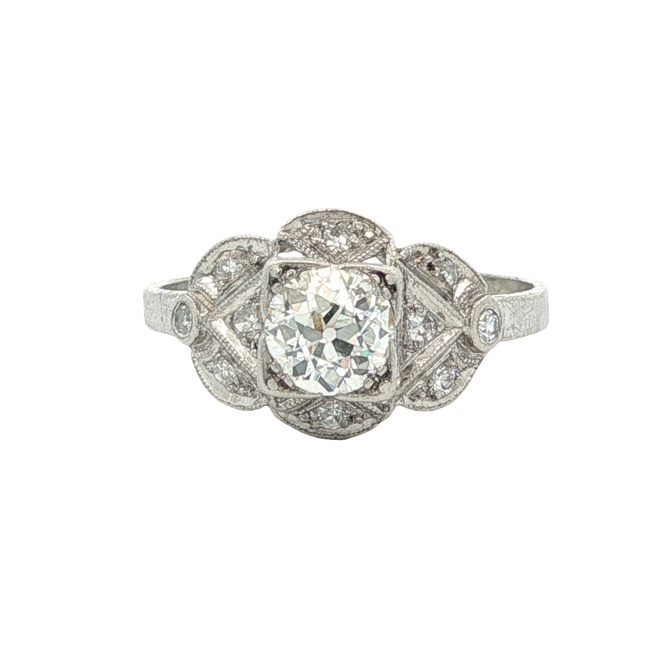 Estate Collection 1930's Art Deco Platinum Diamond Ring