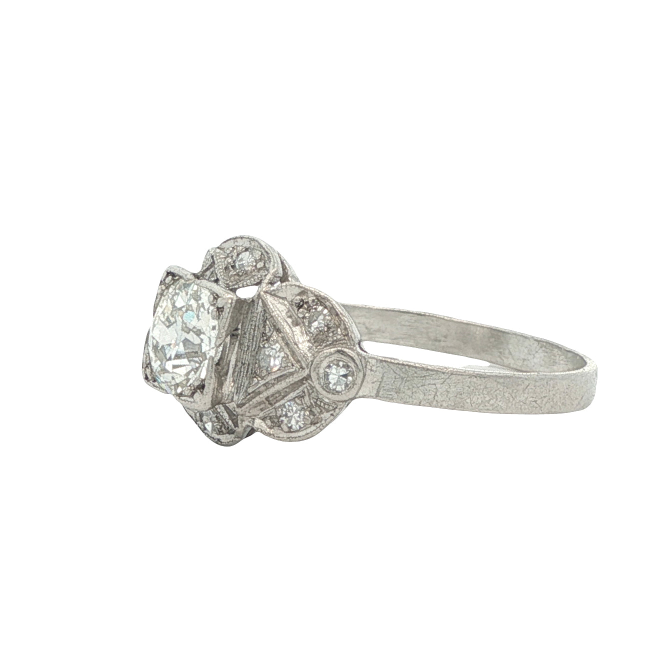 Estate Collection 1930's Art Deco Platinum Diamond Ring