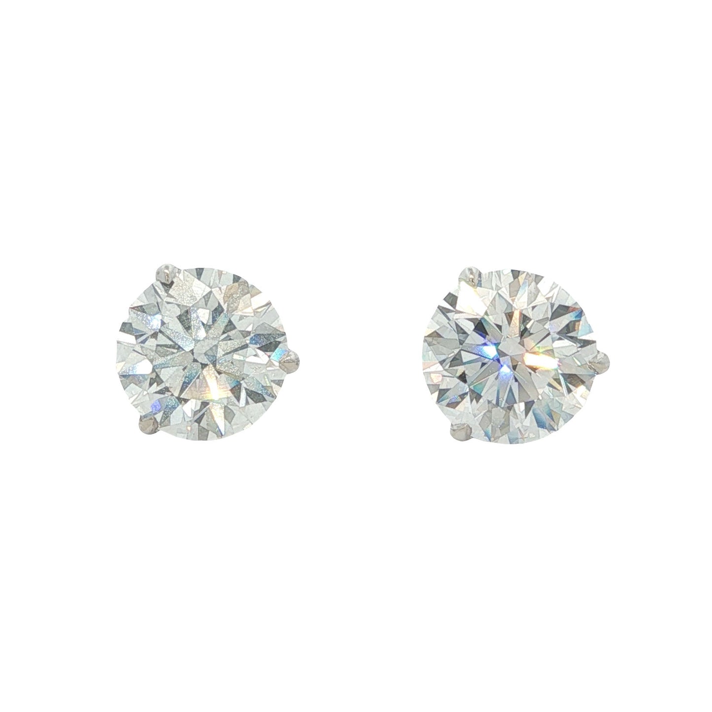 14k 4.11CT Lab-Created Diamond Stud Earrings
