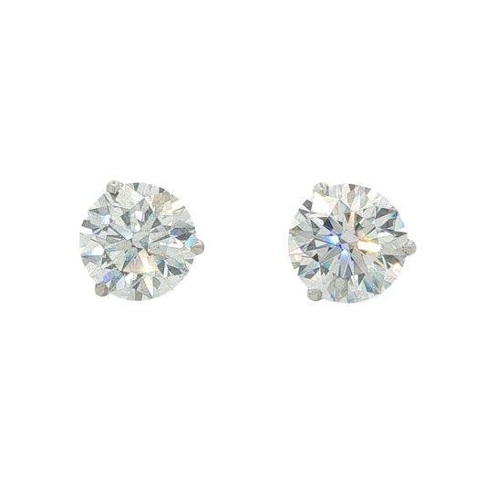 14k 4.11CT Lab-Created Diamond Stud Earrings