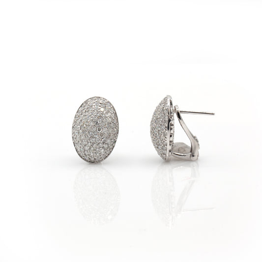 Estate Collection 2.51CT Diamond Pave Earrings