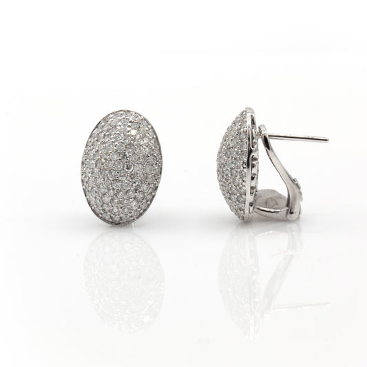 Estate Collection 2.51CT Diamond Pave Earrings